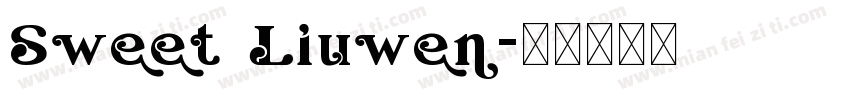 Sweet Liuwen字体转换